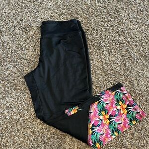 Zone pro Hawaiian flower leggings